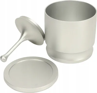Produktbild von 58 mm Kaffeepulver-Aufnehmer aus Aluminiumlegierung, Dosierbecher mit Dosierring, Kaffeepulver-Auffangbehaelter, Presse, Kaffee-Espresso-Verteilungswerkzeug, passend fuer 58 mm Siebtraeger