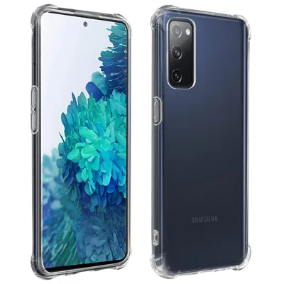 Produktbild von Avizar, Stoßfeste Silikon-Bumper-Hülle für Samsung Galaxy S20 FE, Transparent