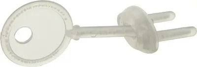 Produktbild von Dreambaby Steckerschutz, 9 Stück + 3 Schlüssel, transparent