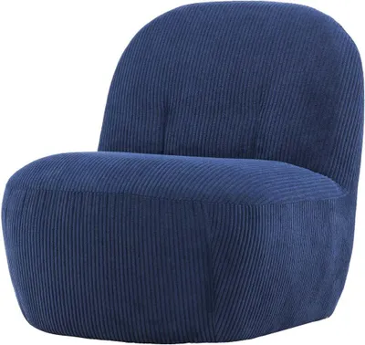 Produktbild von FURNLUX Sessel Mahla Blau 70cm / Hauptfarbe: Blau / Abmessungen: 70 x 82 x 77 cm