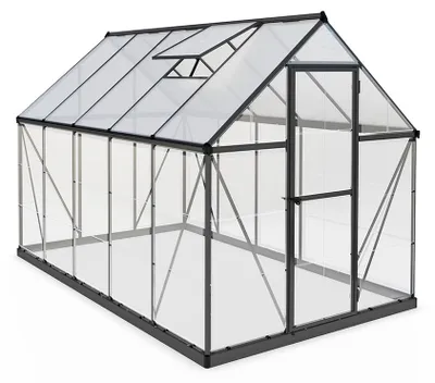 Produktbild von Palram - Canopia Aluminium Gewächshaus Hybrid 610 Grau 306x185x208 cm