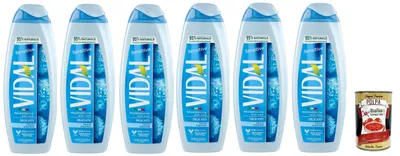 Produktbild von Vidal Sensitive Bagnodoccia Delicato Talco Liquido, Talkum Schaumbäder Bades bath shower foam, Pflege und Reinigung des Körpers 6x 500 ml + Italian Gourmet polpa 400g