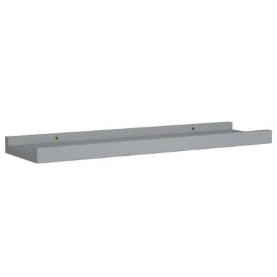 Produktbild von " "Bilderleisten, 2er Set - Schweberegal schlichte Design - Hängeregal - Grau 40x9x3 cm MDF NeuMöbel 5214644