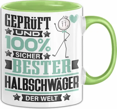 Produktbild von Halbschwäger Geschenk Lustiger Spruch für Halbschwäger Geschenkidee Bester Halbschwäger Der Welt (Grün)