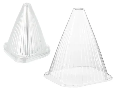 Produktbild von 96 x Pflanzenhut, Schneckenschutz, Frostschutz, Wachstumshilfe, HBT: 22 x 19 x 19 cm, PVC, transparent