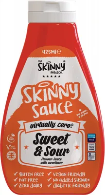 Produktbild von Skinny Foods Skinny Sauces (425ml) Sweet & Sour - Funktionelle Lebensmittel - Soßen/Sirupe