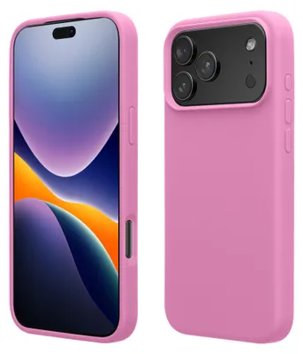 Produktbild von kwmobile Handyhülle für Apple iPhone 18 Pro / iPhone 17 Pro Hülle - Case Silikon - Kabelloses Laden - Schutzhülle Cover in rosa lavendel