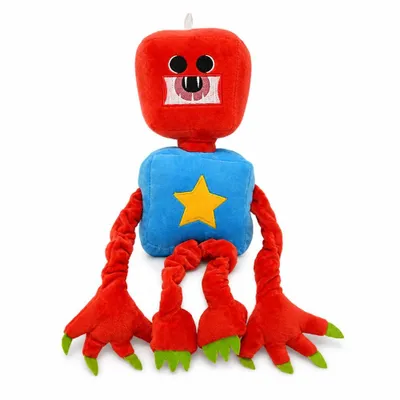 Obrázok produktu pre Wiztex Boxy Boo plyšová hračka, séria Project Playtime, plyšová figúrka – 35 cm, animovaná plyšová hračka, inšpirovaná Roblox, plyšová hračka ako darček