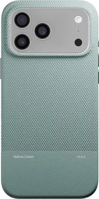 Produktbild von Native Union, Hülle iPhone 17 Pro Max MagSafe stoßfest Textur ReClassic, Grün
