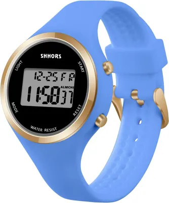 Obrázok produktu pre Hodinky pre dámy digitálne hodinky silikónový remienok, s budíkom stopky LED svetlo dátum športové elegantné širokouhlé príležitostné digitálne hodinky pre chlapcov a dievčatá