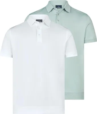 Produktbild von RAGMAN 2er Pack Basic Poloshirt Hochwertiges Material für n Komfort, Eleganter Kent-Kragen für stilvolle Effekte, Vielseitig kombinierbar für jeden Anlass