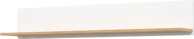 Produktbild von Hängeregal REMI RM14 Wandregal 137,5x22x21x,5 cm Regal Wandboard Weiß/Evoke Eiche