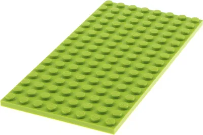 Produktbild von 1x Lego Bau Platte 8x16 beidseitig bebaubar lime hell grün 41431 6129600 92438