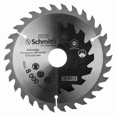 Produktbild von Schmith Kreissägeblatt Sägeblatt 180x30x30T Schmith 180x30x30T Trennscheibe Flexscheibe für Winkelschleifer Sägeblatt Profi Werkzeug