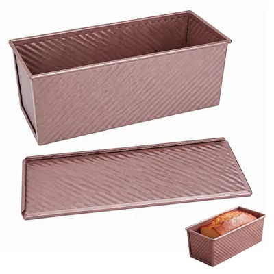 Brotbackform mit Deckel, 1000 g, 30,3x10x11,5 cm, Antihaftbeschichtung