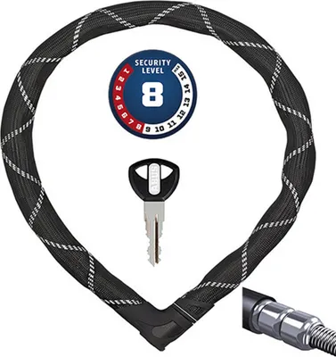 Obrázok produktu pre ABUS Steel-O-Flex, káblový zámok, Čierna, Syntetický, Oceľ, Vlákno, Kľúč
