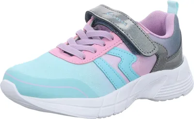 Produktbild von Sneakers Kinder-Sneaker-Sportschuh-Klettschuh Petrol-Mint-Rosa-Silber-Grau-Weiß, Farbe:grün, EU Größe:34