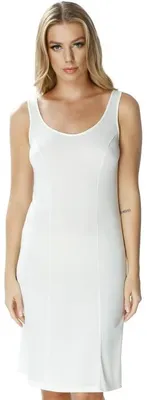 Produktbild von Mewa Lingerie Damen Unterkleid Viskose Breite Träger - Glatt, Antistatisch & Unsichtbar, Größe 56, Weiß