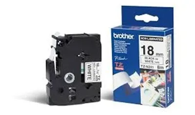 Image de Bruder - Labele Bruder Tze -n241 18mmx8m blanc/noir | 1 pièce