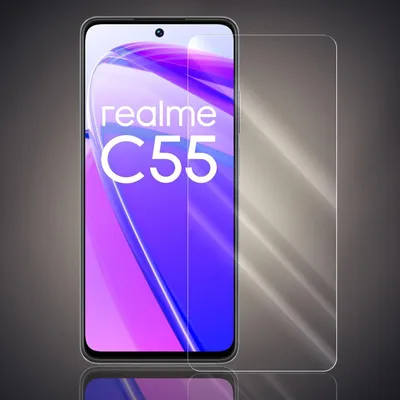Produktbild von Panzer Folie für Realme C55 Echt Glas Displayschutzfolie Transparent Glasfolie 9H Härtegrad Schutzglasfolie
