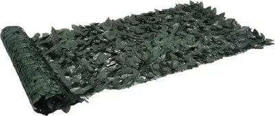 Zdjęcie produktu dla Parawan Balkonowy, Ciemnozielone Liście, 400X100 Cm Lumarko!