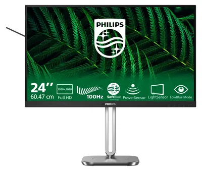 Obrázok produktu pre Philips 5000 series 24B2G5200/00, 60,5 cm (23.8"), 1920 x 1080 px, Full HD, LCD, 4 ms, Antracit