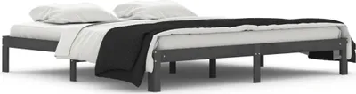 Obrázek produktu pro vidaXL Postel z masivu šedá borovice 200x200 cm