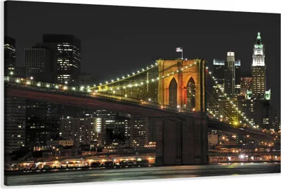 Obrázek produktu pro Obraz 120 x 80 cm na plátně New York USA Brooklyn 5055 - Obrázky/nástěnný obraz/umělecký tisk je připraven zarámovat
