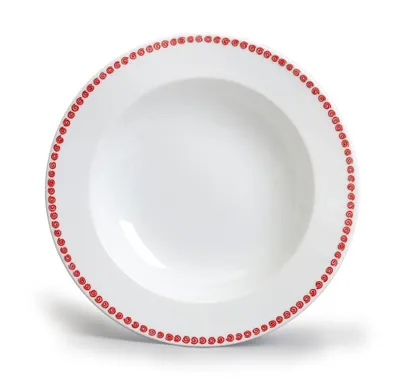 Obrázok produktu pre Thun 1794 Hlboký tanier, Odense, červená farba, karlovarský porcelán, 22, Thun