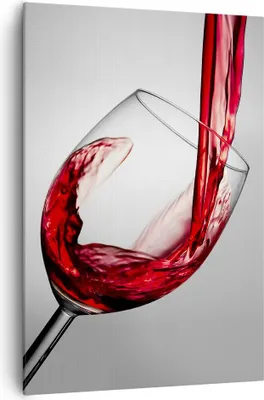 Produktbild von Bild auf Leinwand - Leinwandbild - Einteilig - Trinken glas wein - 70x100cm - Wand Bild - Wanddeko - Wandbilder - Leinwanddruck - Wanddekoration - Leinwand bilder - Wandbild - PA70x100-2258