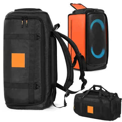 Image de Sac à dos pour enceinte portable - Noir - Étui de protection pour une utilisation en extérieur et en voyage
