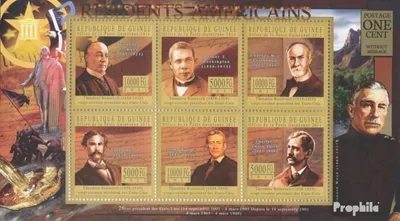 Produktbild von Briefmarken Guinea 2011 Mi 8188-8193 Kleinbogen (kompl. Ausgabe) postfrisch Der Präsident der USA - J. F. Kennedy
