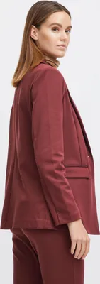 Image de b.young BYRIZETTA Blazer Femme Veste à long blazer avec col à revers et bouton Regular Fit avec stretch