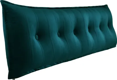 Produktbild von Ergonomisches Kopfteilkissen in Leinenoptik, Lesekissen, Keilkissen, Rückenkissen, Ruhekissen, Dekokissen, Großes dekoratives Bettkissen, Samt