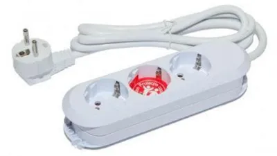 Obrázek produktu pro Prodlužovací kabel, Bachmann BM-387.270R, 3 zásuvky Schuko, 1,5 m, bílý