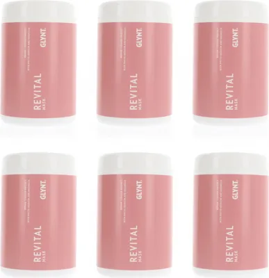 Produktbild von Glynt Revital Mask 6 x 1000 ml Haarpflegemaske für coloriertes Haar Set