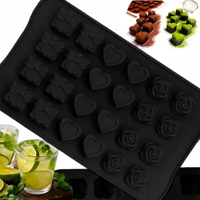 Produktbild von Eurobatt Silikonform Pralinen Eiswürfel 24 Stück Kompakt