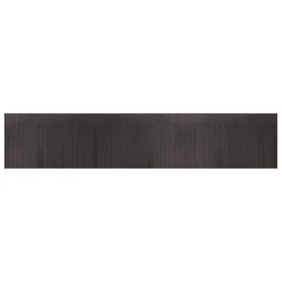 Produktbild von vidaXL Teppich Rechteckig Dunkelbraun 60x300 cm Bambus