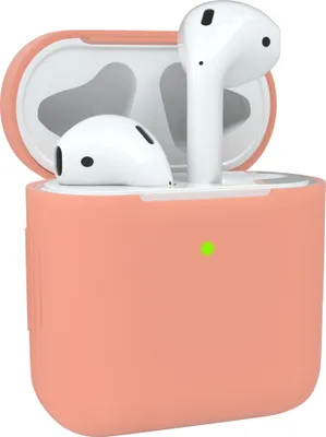 Produktbild von EAZY CASE - Schutzhülle für AirPods 1 & 2 Hülle Rosa Silikon Case Stoßfest mit Deckel Schutz Antikratz Etui Cover rutschfeste Silikonhülle für Airpod Pro 1. / 2. Generation Silikoncase in Altrosa