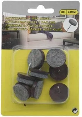 Produktbild von Antikratzfilz mit Nagel 24mm, 8-tlg