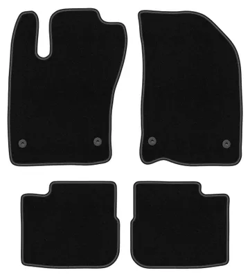 Productafbeelding van Velours automatten voor Fiat Tipo II vanaf 2015 (sedan) – 4-delig, zwart, op maat – Wielganizator BASIC