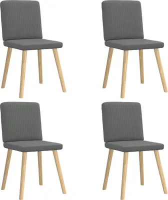 Immagine prodotto di vidaXL Sedie da pranzo 4 pz. Tessuto grigio scuro