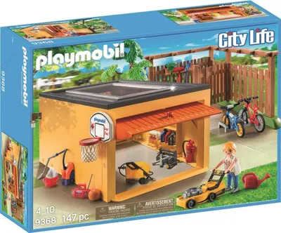 Zdjęcie produktu dla PLAYMOBIL, Garaż Z Miejscem Do Parkowania Rowerów