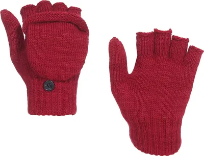 Produktbild von Halbfinger Handschuh mit Klappe melange Farben