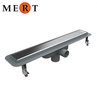 Produktbild von Mert Duschrinne Bodenablauf 600 mm mit Edelstahlrost Square gebürstet