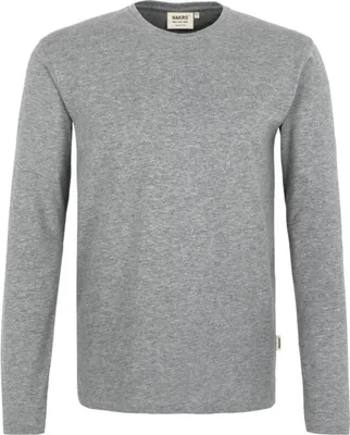 Zdjęcie produktu dla HAKRO Longsleeve Heavy 278, grau meliert, M