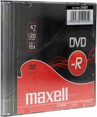 Produktbild von Maxell DVD-R 4.7GB 16x, Kunststoff-Slimcase