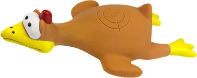 Obrázok produktu pre Pet Nova hračka gumová - hnedá sliepka vo vzlete 26cm Aqua Nova