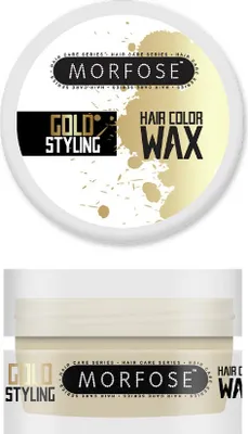 Produktbild von Morfose Hair Color Wax gefärbtes Haarwachs Gold Styling 100 ml