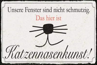 Produktbild von vianmo Blechschild 30x40 cm Katzennasenkunst
